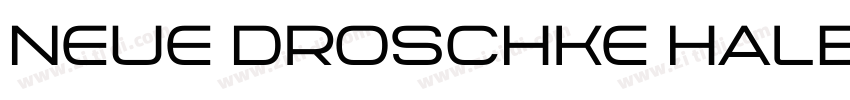 Neue Droschke Halbfe字体转换 Neue Droschke Halbfe字体转换